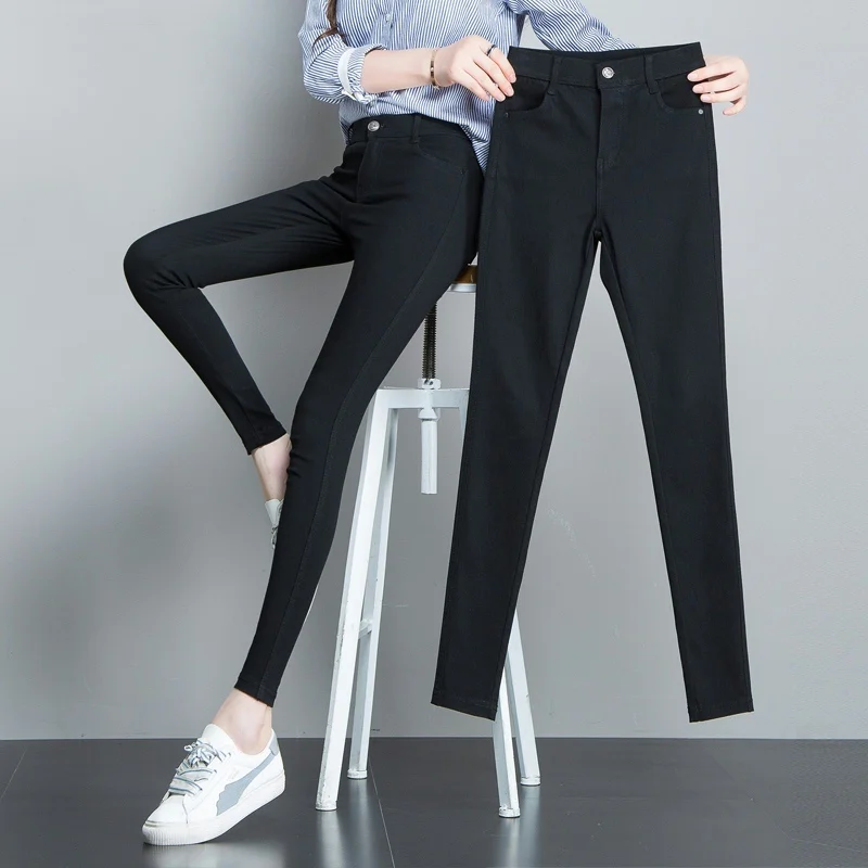 

Magic Black Slimming High Waist Leggings Women's Spring Autumn Winter Thin Elastic Small Foot Pants Long Pants Pure E-commerce