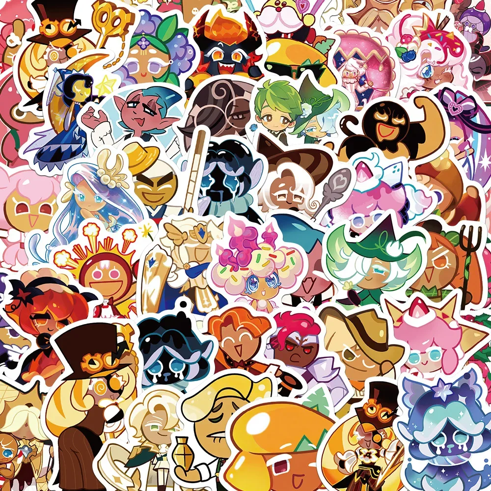 50PCS Cookie Run Kingdom Aufkleber Spielzeug Skateboard Gitarre Computer Skateboard Tasse Schreibtisch Cartoon Nette Kreative Graffiti Aufkleber