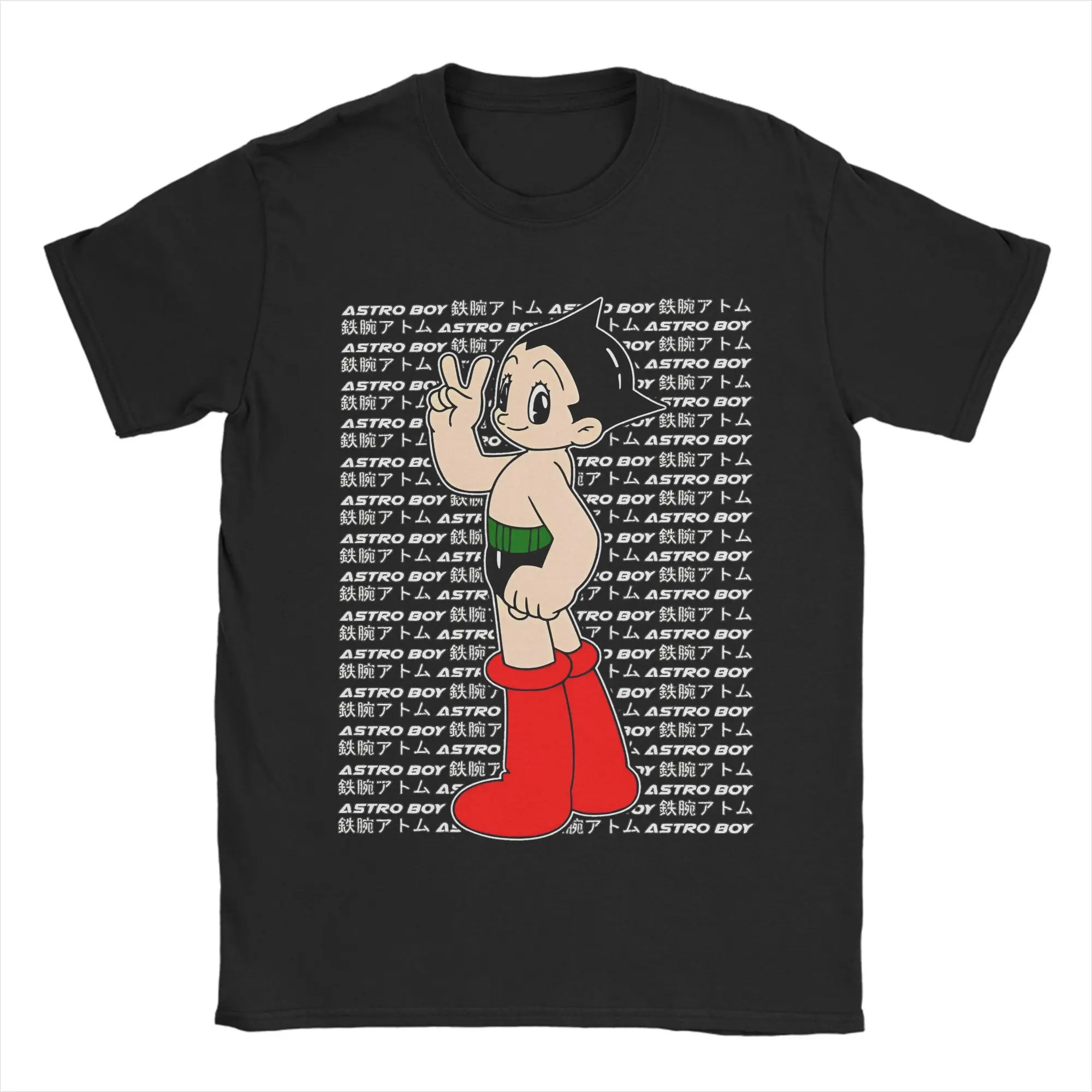 Men Women's Astro Boy Mighty Atom T Shirts Astroboy  Cotton Tops Leisure Short Sleeve Round Neck Tee Shirt Printing T-Shirts