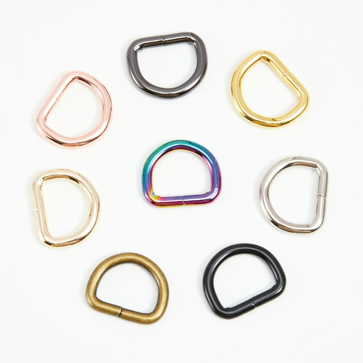 

DHK 500pcs/lot Hardware Accessories Metal Buckle Zinc Alloy D-shaped Buckles For Luggage Pet Dog Collar C2031