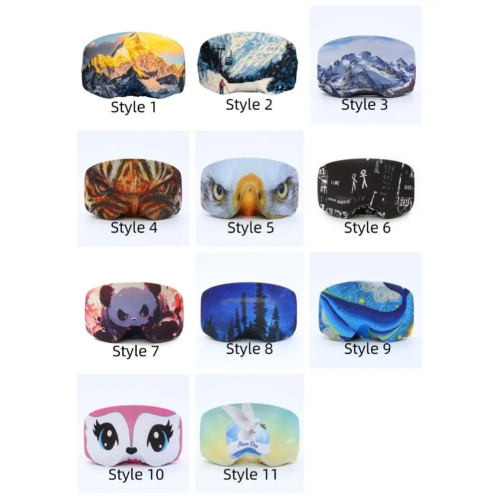 Dust-proof Ski Glasses Cover Scratch-Proof Elastic Stretchy Skiing Eyewear Covers Protective Gear Skiing Lens