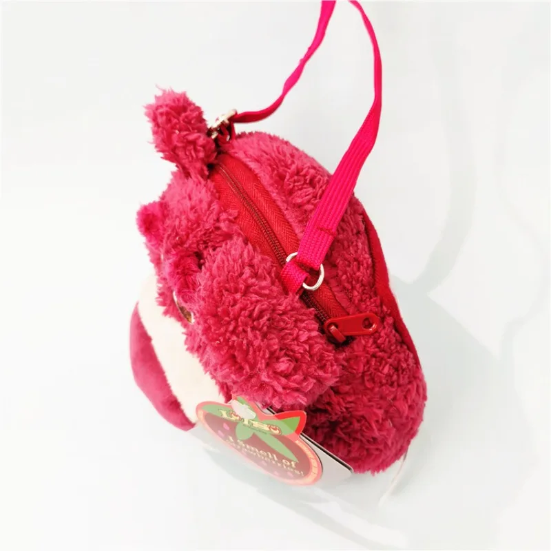 Disney Lotso Women's Shoulder Bag Cute Cartoon Crossbody Bag Kawaii Portable Lightweight Zipper Wallet