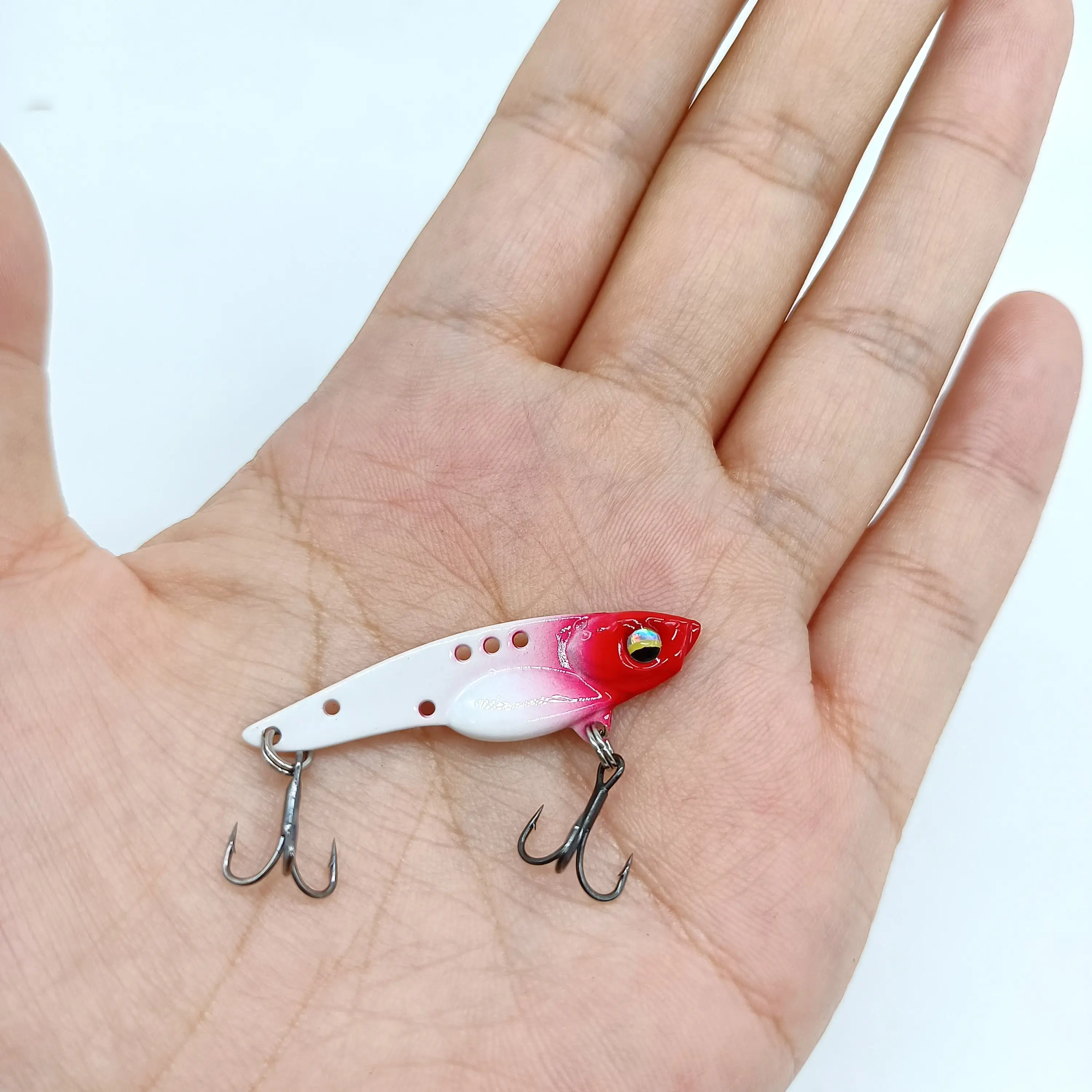 DUODUOYU 1PCS New Mini VIB Spoon Fishing Lure 3.5/5g/7g Metal Spinner Bait Crankbait Bass Artificial Hard Baits Fishing Tackle