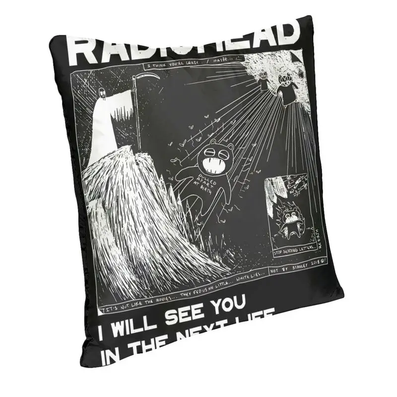 Radioheads Music Cushion Cover Rock Band Radio Soft Luxury Pillow Case Living Room Decoration