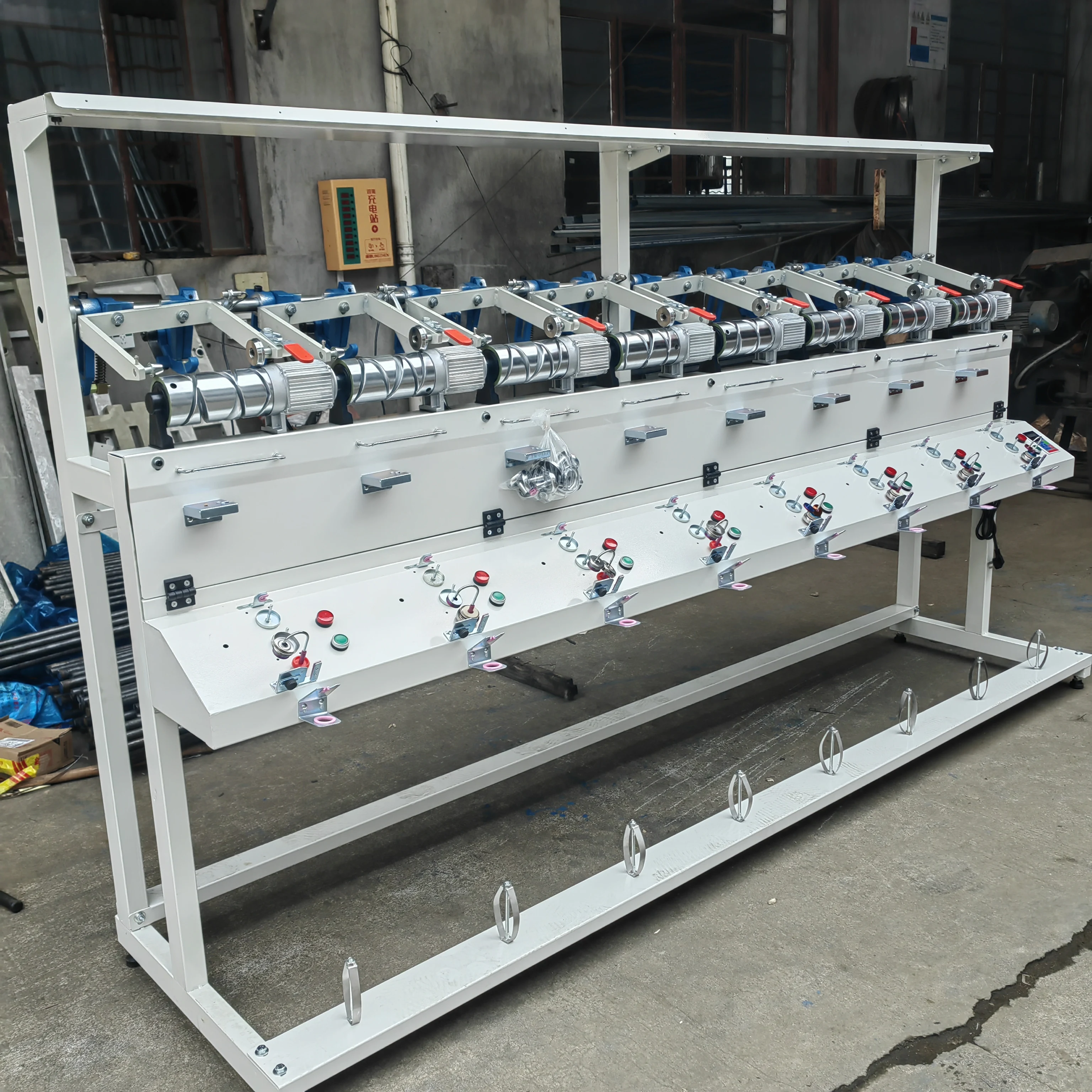 High-Speed AC Yarn Winding Machine with Unified Speed Regulation, Yarn Breakage Auto-Stop & Limit Sensor