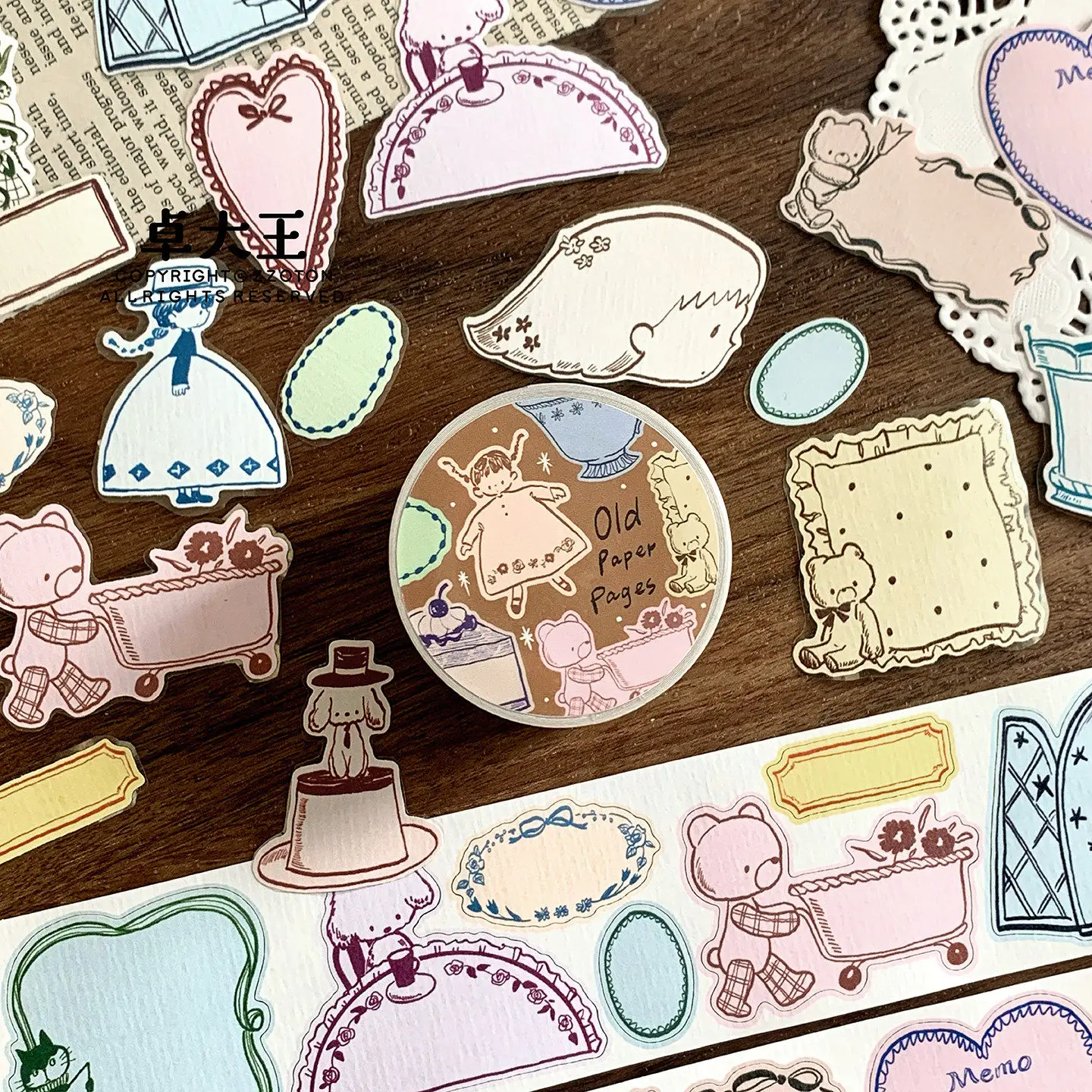 Zzoton Rubans de papier découpés à l'emporte-pièce 'Conqueror' pour loisirs créatifs, scrapbooking, fabrication de cartes et autocollants décoratifs pour planificateur
