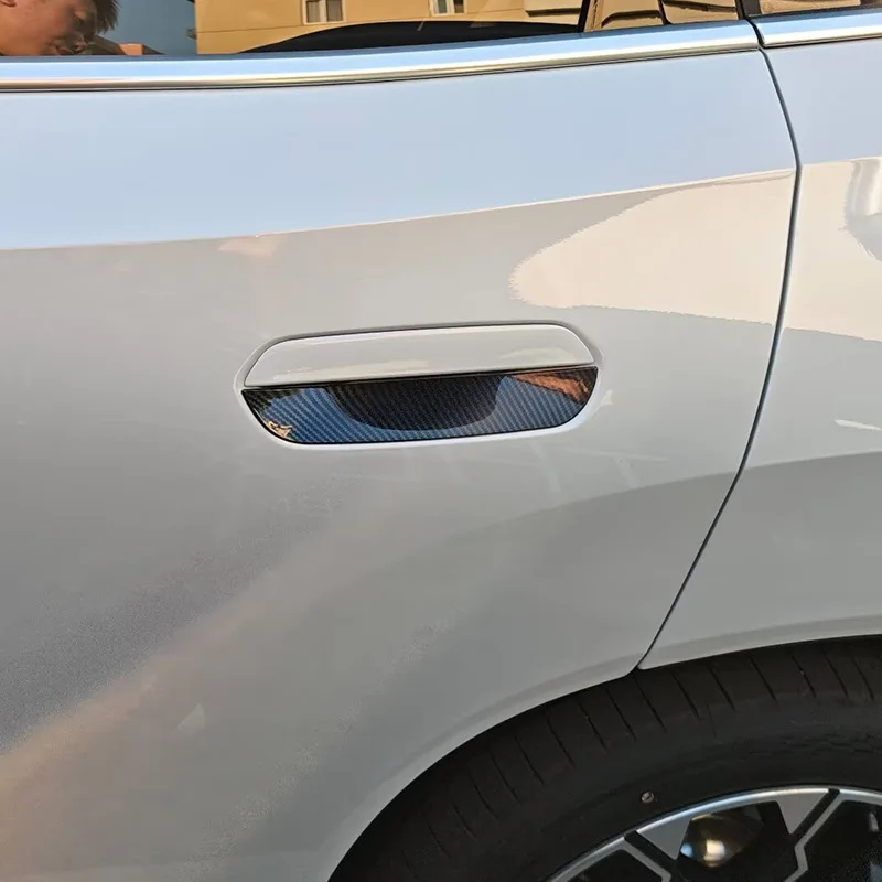 

For BMW X3 G45 2025-2026 ABS Carbon Fibre Car Outer Door Bowl Handle Cover Decoration Car Accessories