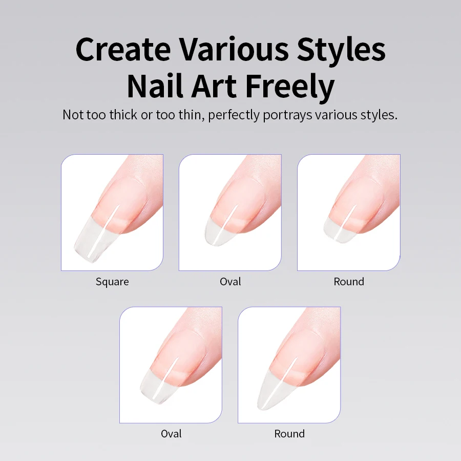 RS NAIL 15g Nail Extension Gel Clear Builder Gel for Nails UV/LED Hard Gel Quick Drying Extensions Strengthen Gel Nail Art Salon - Image 4