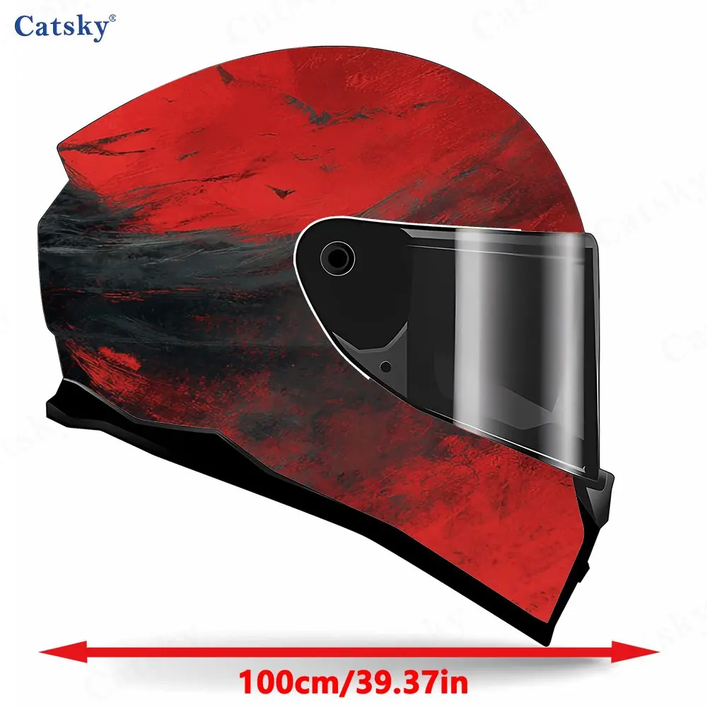Withered-bone Reaper Pattern Helmet stickers , PVC Material Multifunctional Helmet Stickers, Scratch-Resistant & Fade-Proof, Eas