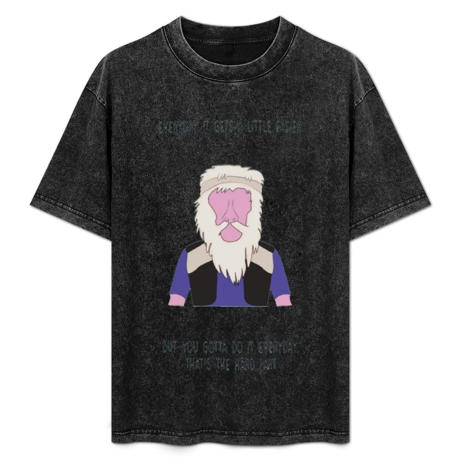 

EVERYDAY IT GETS A LITTLE EASIER T-Shirt Basic Solid Color Casual Tee Shirt