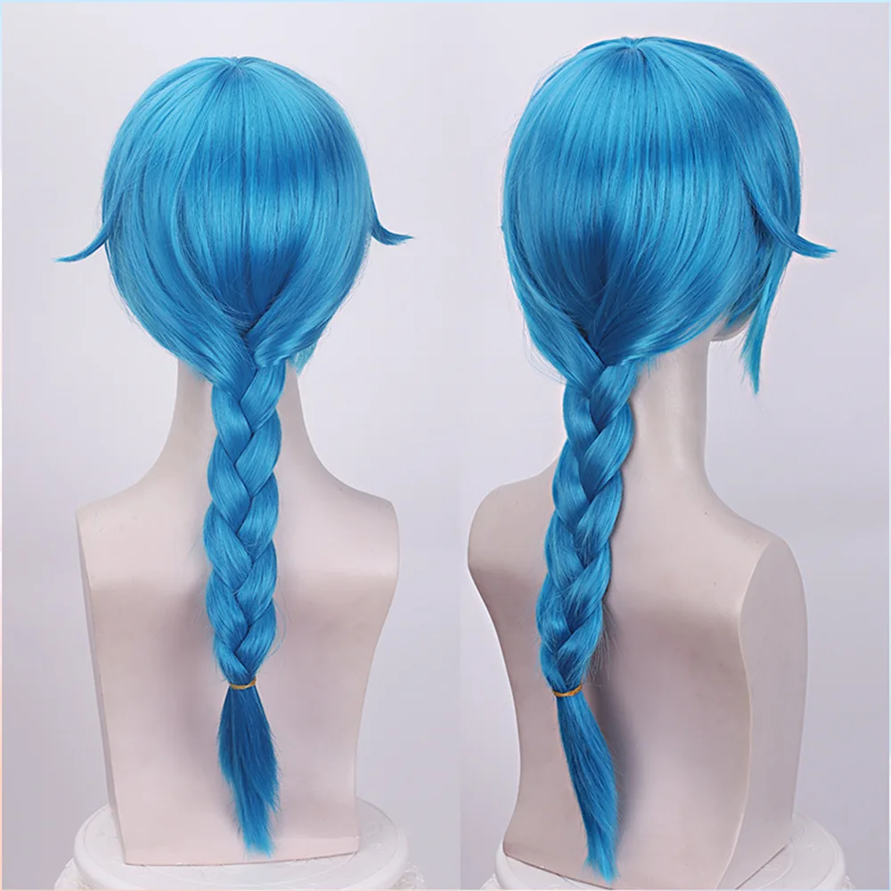 LOL League Of Legends Runaway Girl Teen Jinx Bang Bang / Jinx Cosplay Wig