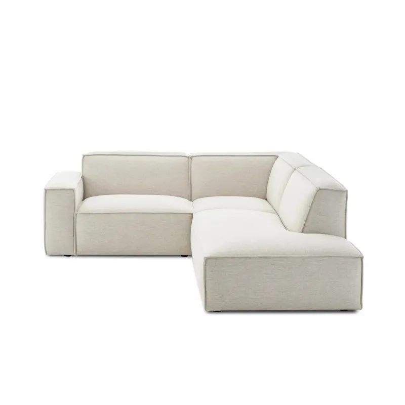 

Modern simple L-shaped corner cotton and linen fabric sofa small apartment living room designer light luxury square combination