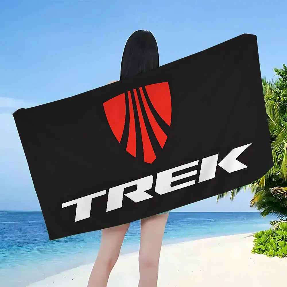 T-TrekS LOGO Bath Towel Microfiber Soft Water Absorbing Breathable For Girl Kids Decorative Cartoon Beach Towel