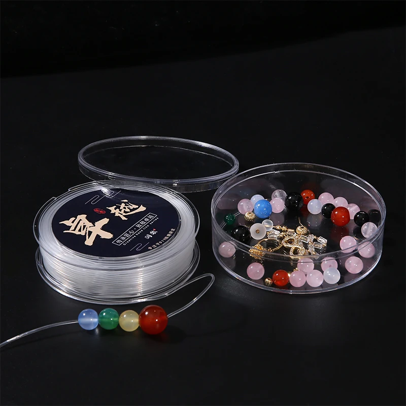 0.5/0.6/0.8/1.0/1.2/1.5mm Transparent Strong Crystal Elastic Beading Line Cord Chinese Thread To Make Bracelets Jewelry Making