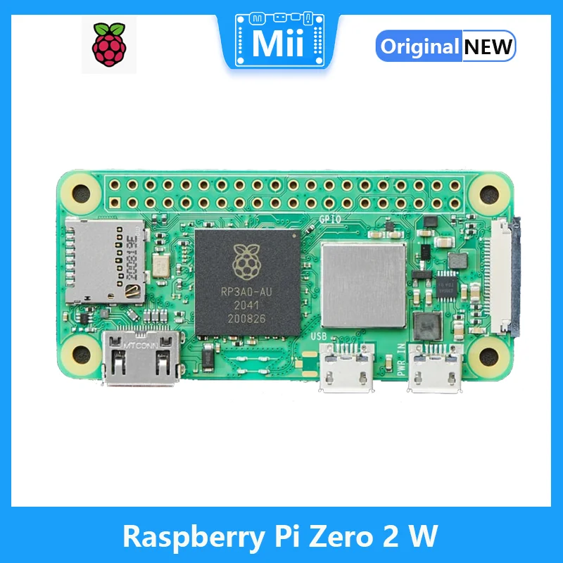 

Raspberry Pi Zero 2 W,Broadcom Quad-core, 64-разрядная, 512 МБ LPDDR2 802.11b/g/n Wifi