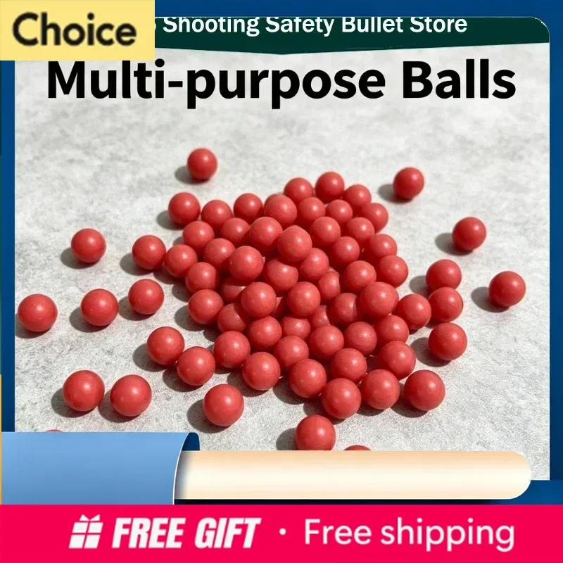 2029 7mm Red Elastic Soft Play Balls 500PCS/Bag Household & Outdoor Toy Accessories 1Bag/2Bag/3Bag/5Bag/10Bag