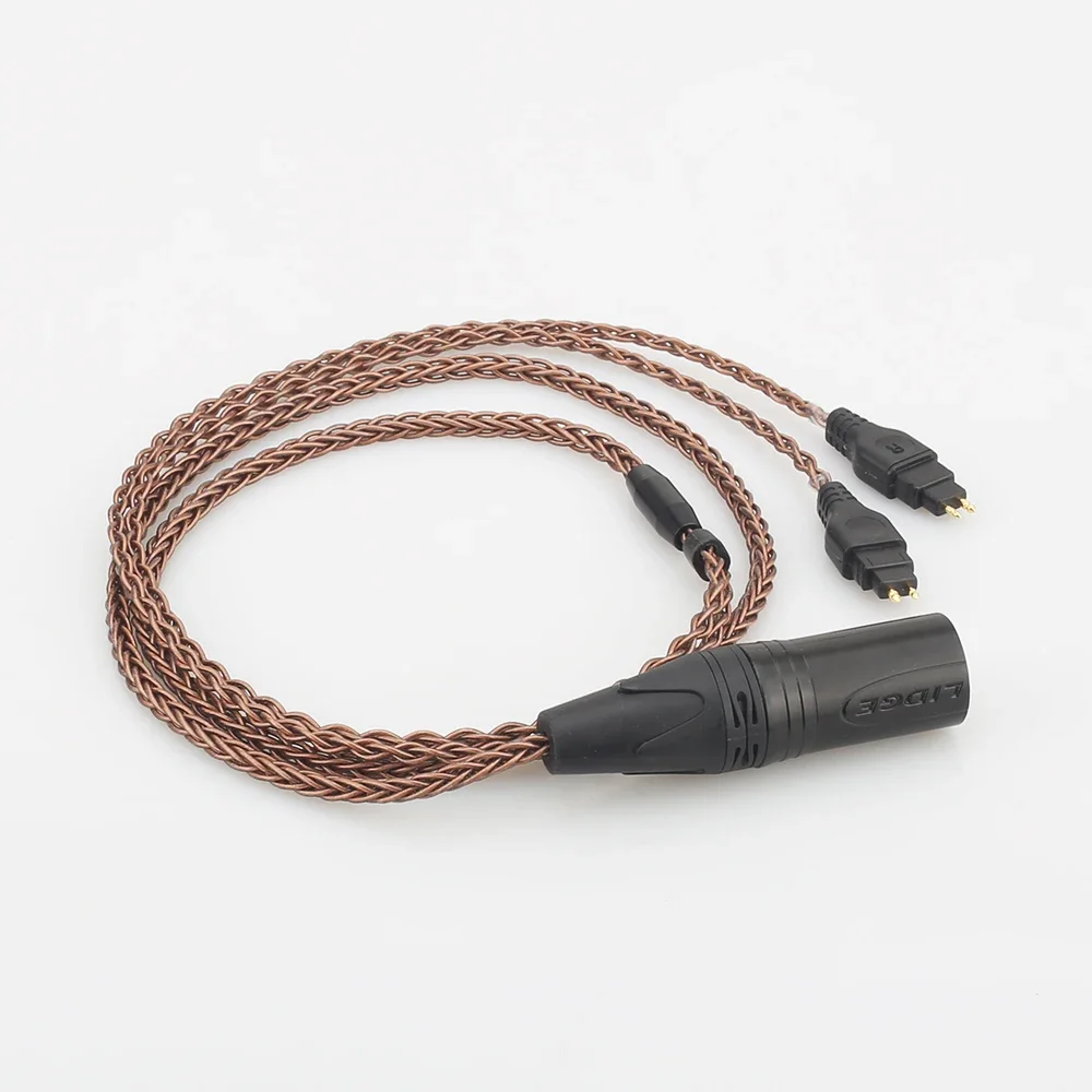 Audiocrast HC003 XLR 4Poles balanced cable for HD600/HD650/HD580 to PonoPlayer/XLR/A&K/Onkyo