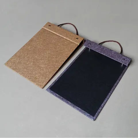 1PCS 스택북 커버 A4 패브릭 샘플 카드 홀더 섬유 소재 컬렉션 스택 북 가죽 플립 폴드 디스플레이 바인더