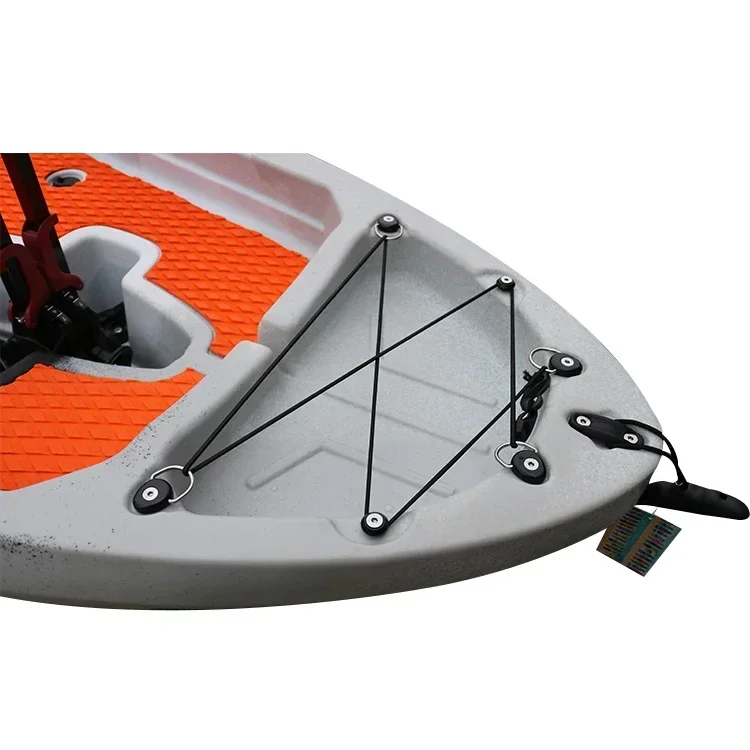 Plastic Fishing Kayak with Pedal Drive Canoe Kayak Fishing Boat Single Seat Sit on Top Pedal Kayak PE 8FT CE Certificate VK 1pcs