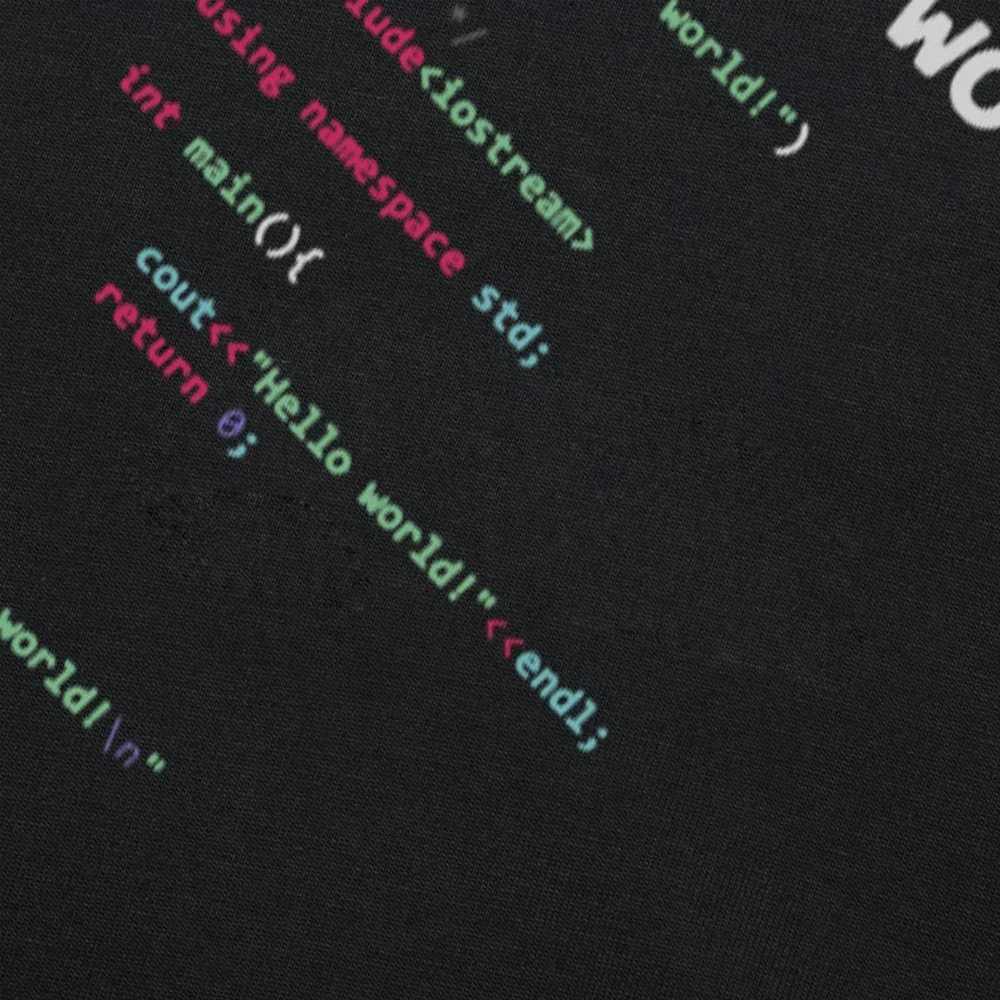 Novelty Awesome Hello WurId Geek Team Programmer T Shirts Graphic Cotton Streetwear Short Sleeve Birthday Gifts Summer T-shirt image 4