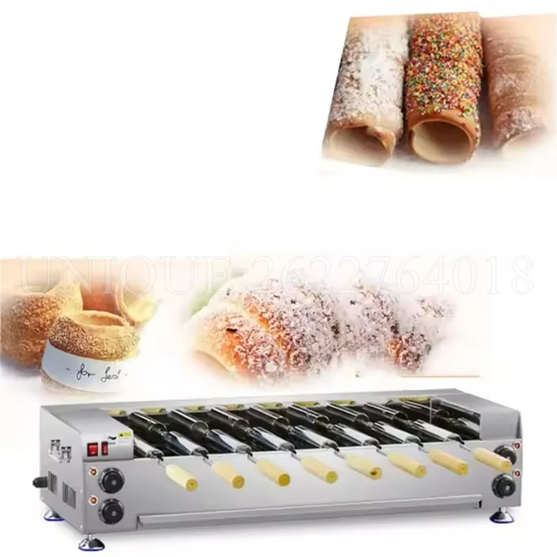 

Commercial Ice Cream Chimney Roll Bakery Machine Bread Baking Grill Gas Electric Chimney Cake Roller Oven Kurtos Kalac Machine