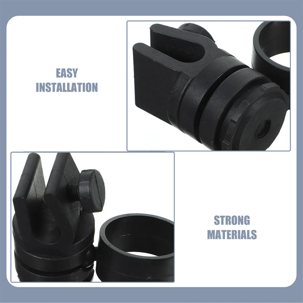 2Pcs Flashlight Clip Holder Hard Hat Light Mount for Headlamp Flashlight Secure Fastening ABS Material Works in Harsh