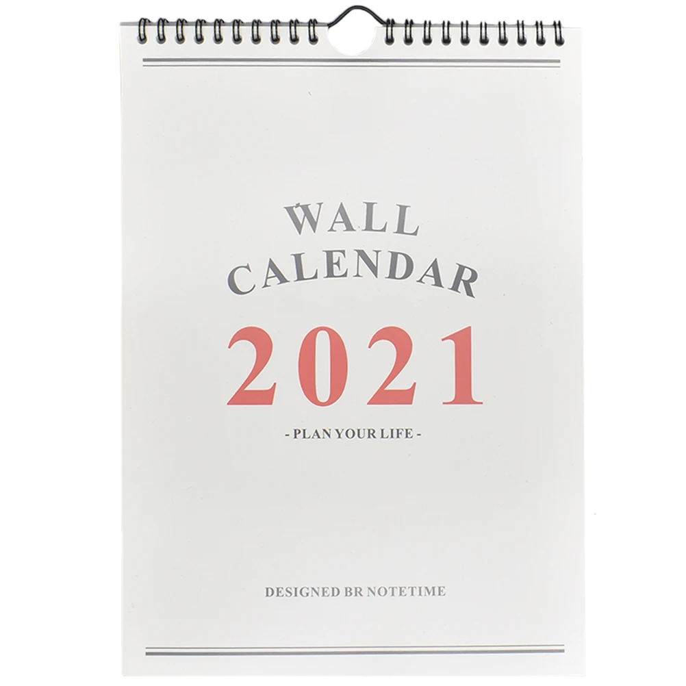

Hand-Painted Wall Hanging Calendar 2020.9-2021.12 Paper Protective Film Monthly Planner Schedule for Home Office
