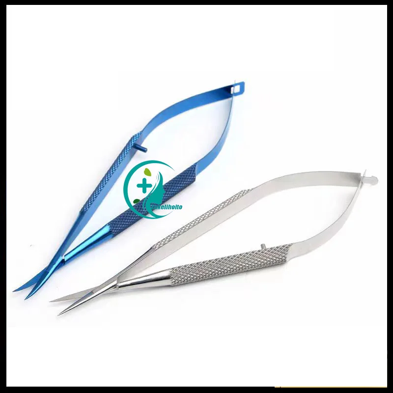 Eye Fine Corneal Scissors Open Canthus Surgical Microsurgical Scissors Stainless Steel Venus Straight Curved Scissors