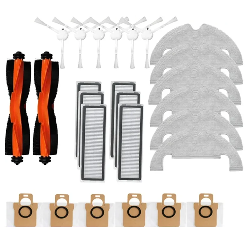 

A50F-Accessories For Xiaomi Robot Vacuum X10 Robot Vacuum Cleaner Parts Main Side Brush Hepa Filter Mop Cloth Dust Bag