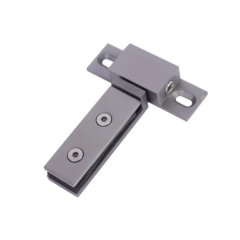 

1Set Stainless Steel Shower Room Hinge Rectangular Dual Hole Stable Pivot Hinge Glass Door Hardware for Bathroom
