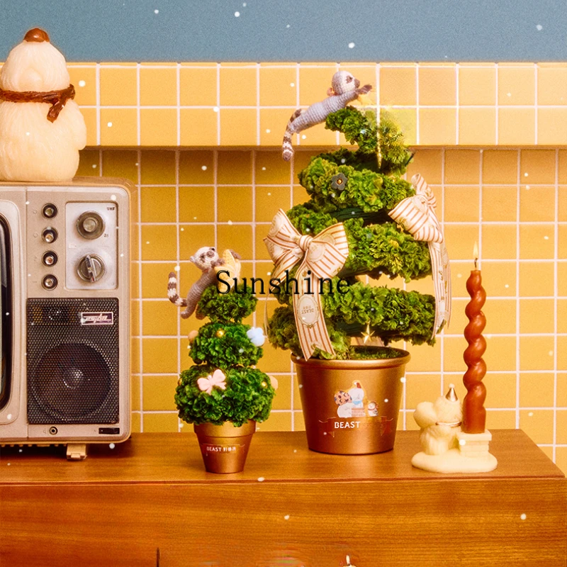 

Winter Dream Theater Christmas Tree Home Decoration Tabletop Ornament Gift