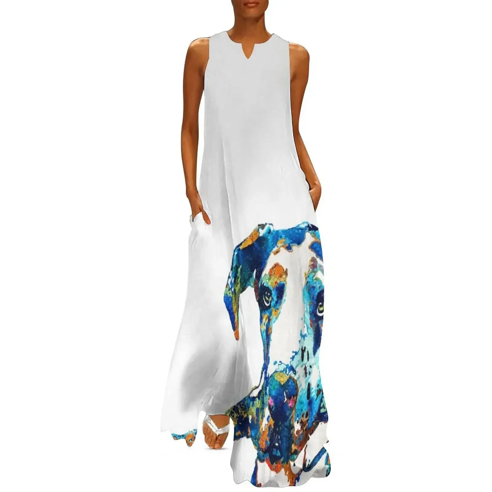 

Great Dane Art - Stick With Me - By Sharon Cummings Long Dress wedding guest dress 2025 Dress