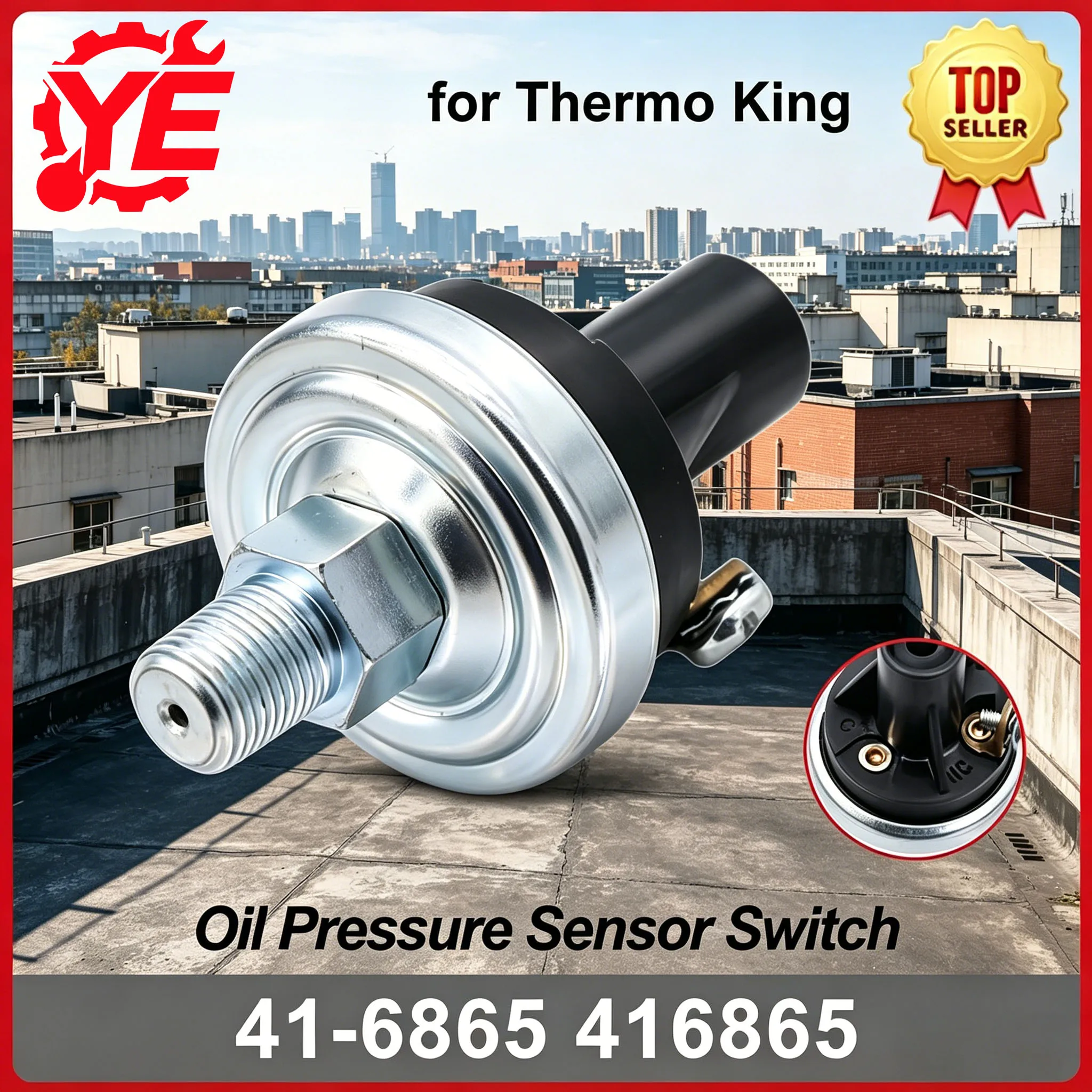 

41-6865 416865 Oil Pressure Sensor for Thermo King SL100 SL200 SL400 TS SMX SL TK2.35 TK3.66 TK3.88 TK3.95 Switch 41-0387 410387