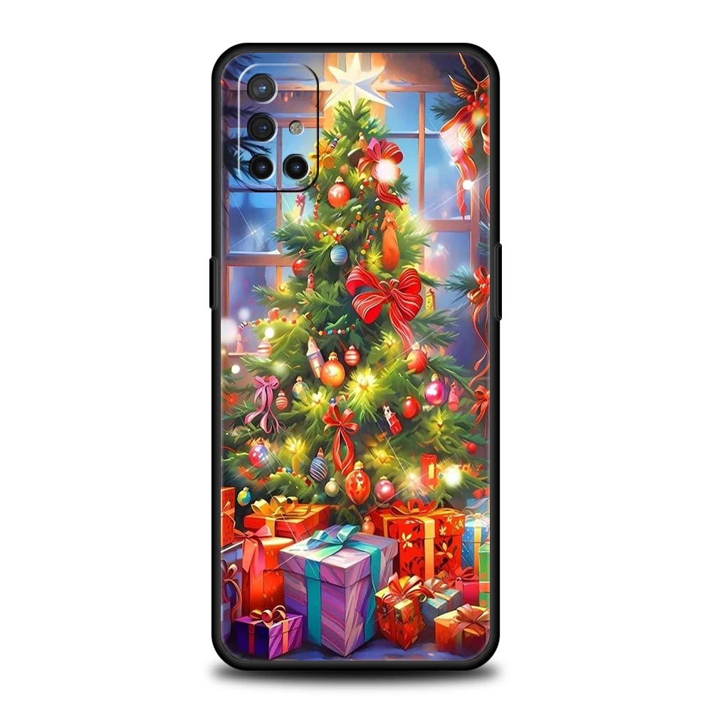 Phone Case For Oneplus 13R 12R 10T 11 R10 Nord N200 N30 N10 10 9 9R 9RT CE 2 3 Pro Lite Soft TPU Cover Christmas Christmas Tree