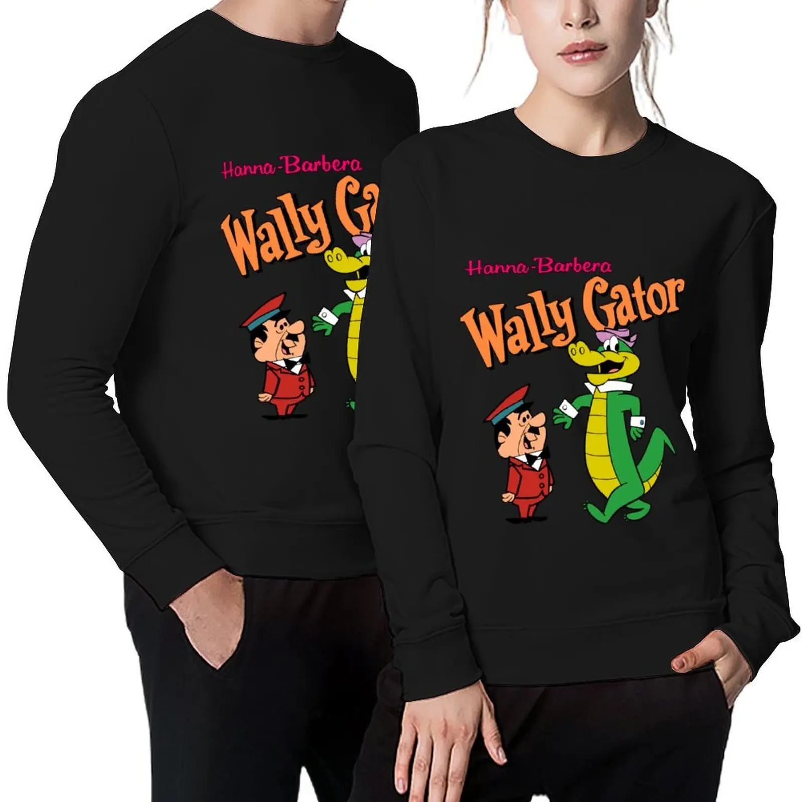 

Hanna barbera Wally Gator Pullover graphic t shirts men men wear men's clothing men's autumn clothes sweatshirt men