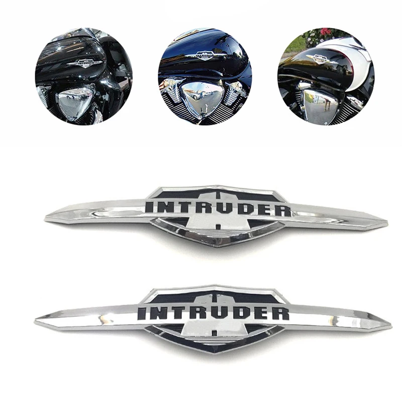 Emblema do tanque de combustível de motocicleta 3d, emblema, decoração, decalques, adesivos para suzuki intruder vs400 vs600 vs700 vs750 vs800 vs1400