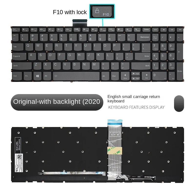 

Замените костюм для Lenovo S550-15Air 15 2021Ideapad 5-15 15ACL 15IIL05 15ALC05 клавиатура ноутбука