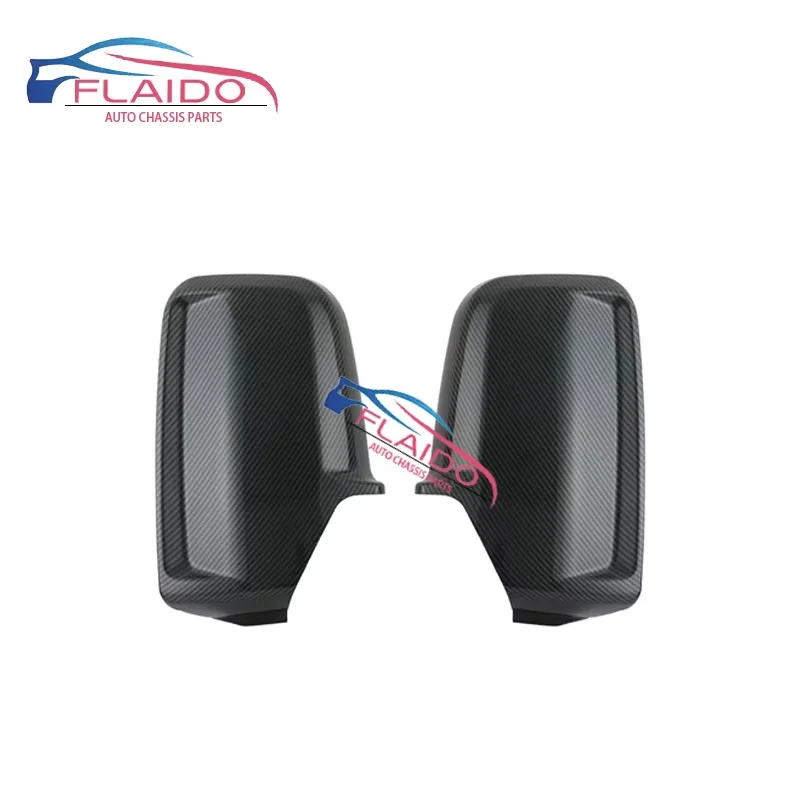 FLAIDO -  Pair Car Door Wing Mirror Cover Carbon Fibre for Mercedes Sprinter / VW Crafter 2006 - 2017 Stick On view 4