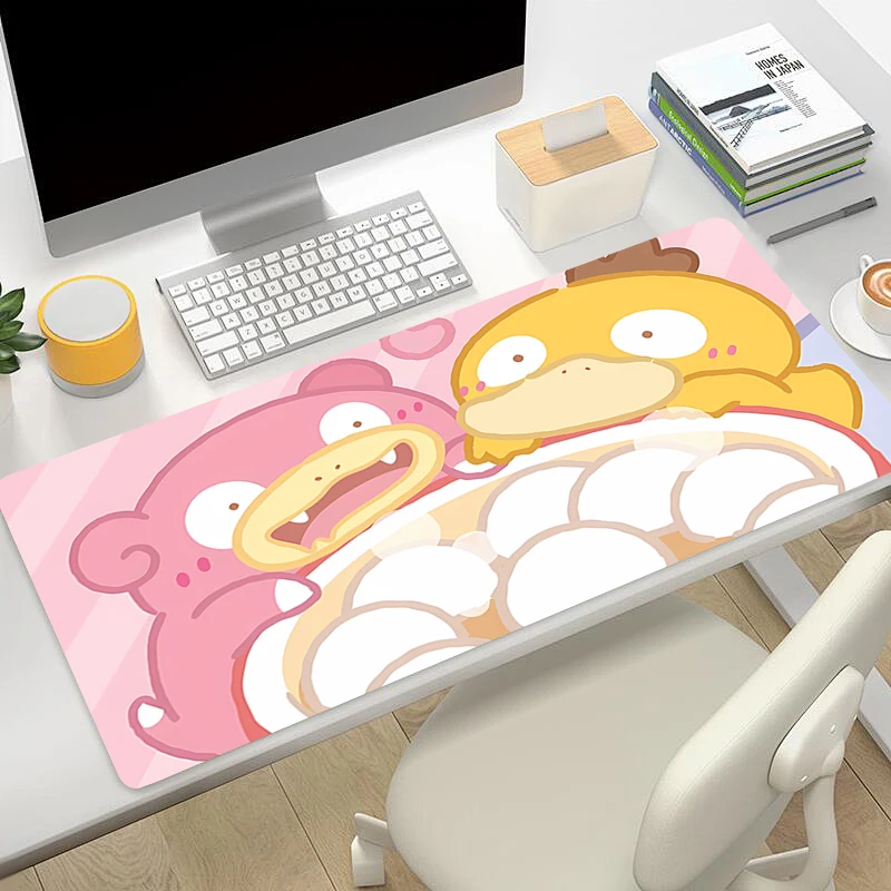 Mouse Pad Gaming Laptops Keyboard Mat Deskmat Pc Accessories Desk Protector P-Pokémon P-Psyduck C-Charmander Gamer Anime carpet