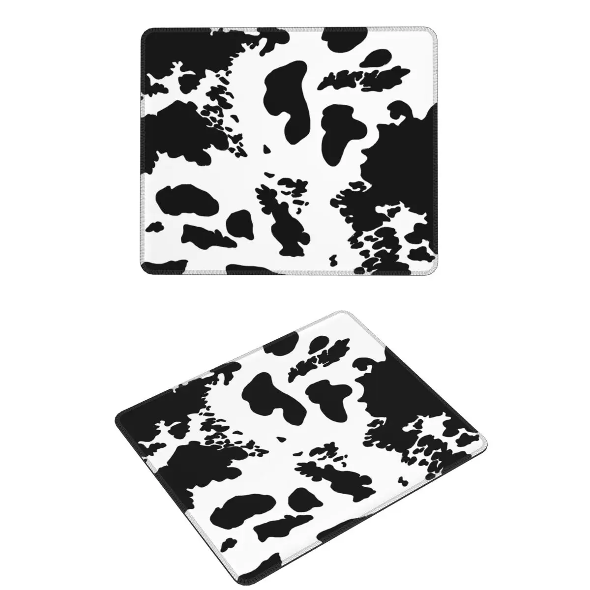 

Black And White Cowhide Print Pattern Mouse Pad Computer Keyboard Mouse Mat Gamer PC Laptop Desk Mat Office Table Mats
