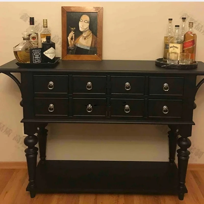 

Шкаф для обуви во французском стиле ретро, входной шкаф, встроенная перегородка, дверь у настенного бокового шкафа.