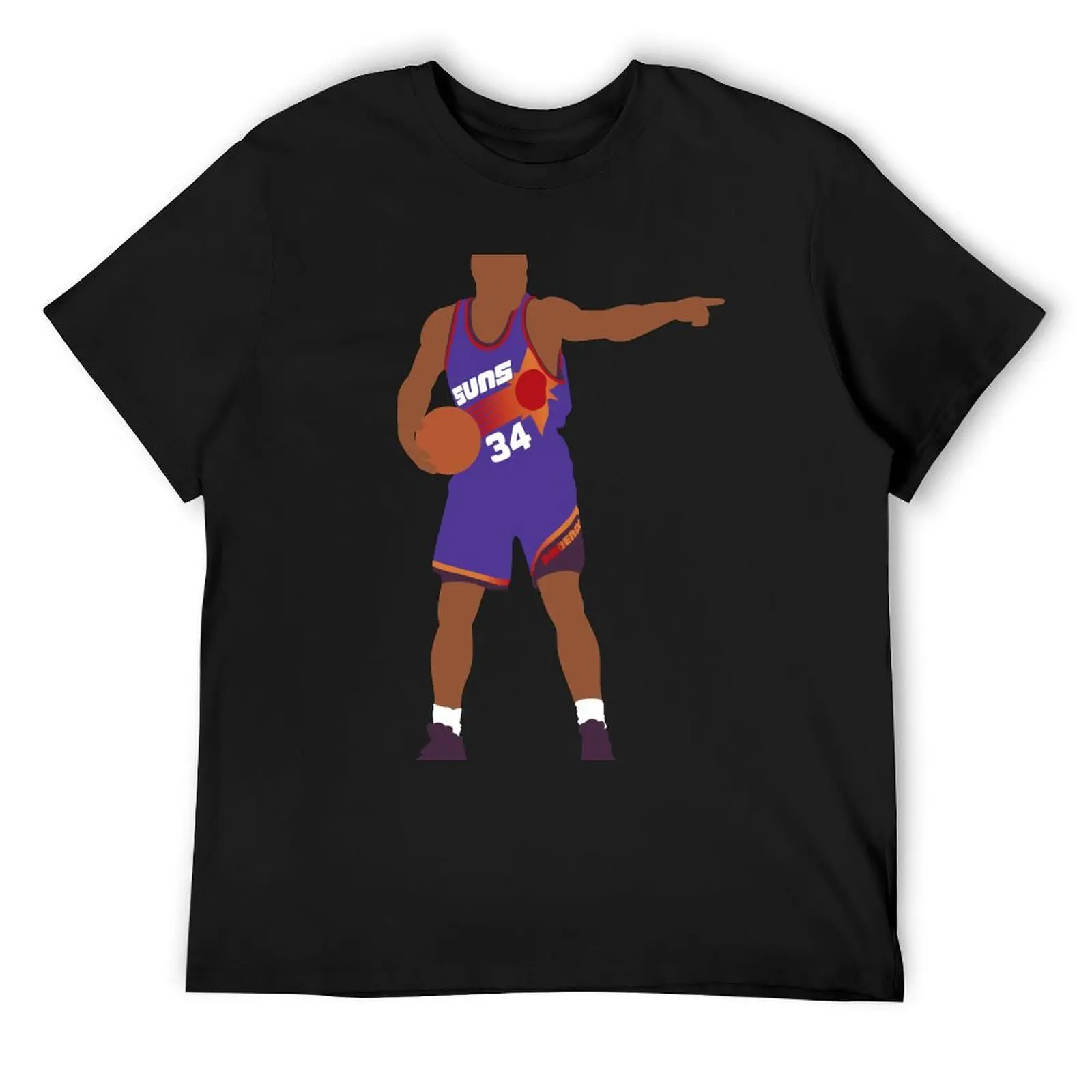 Футболка Charles Barkley Suns, футболки с рисунком, футбольная футболка, забавная футболка для любителей спорта, мужская тренировочная рубашка