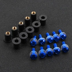 Windscreen Fairing Cowl Windshield Screws Bolts Kit 5MM Nuts For YAMAHA XT600 XT660Z Tenere XT1200Z XTZ 750 Super Tenere 700