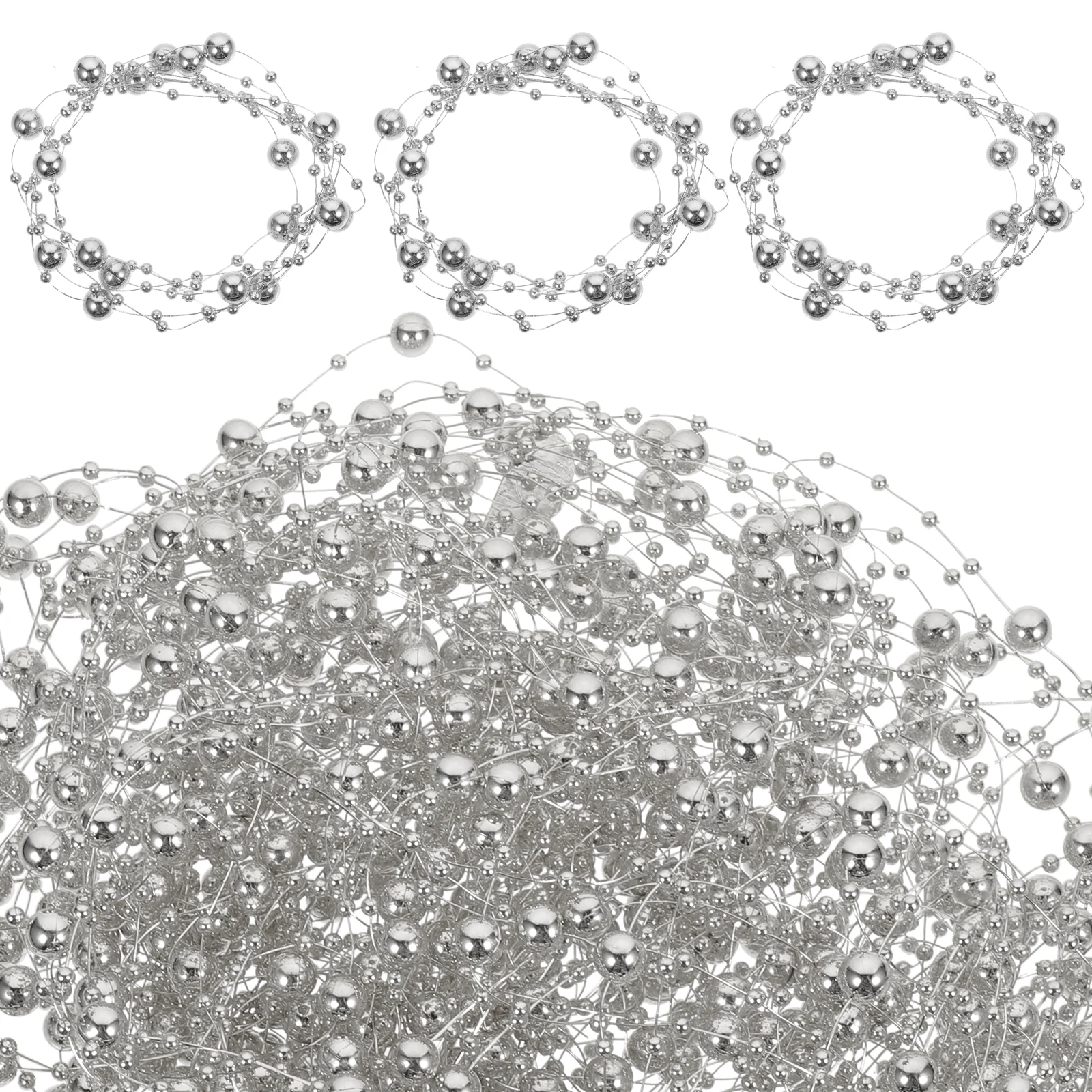 

30pcs Decorative Pearl Strings for Vase DIY Craft Artificial Pearls Beads Chain Home Decor Halloween Wedding Favors