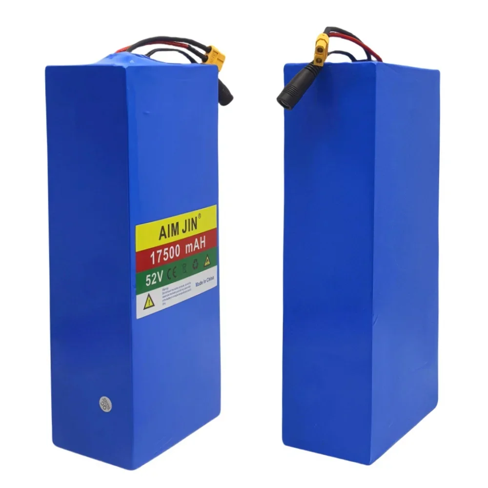 14S5P 18650 lithium battery 52V 17500mAH with BMS 1500W high-power Suitable for electric scooters, mountain bikes