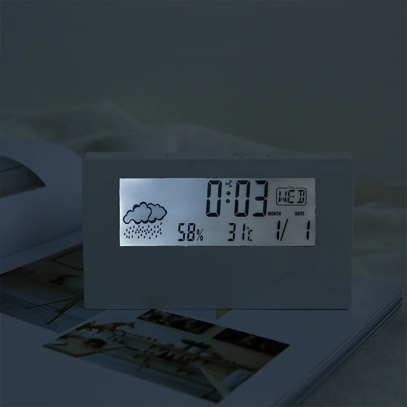 Xiaomi Youpin LED Thermometer Multifunction Clock Electronic Temperature Humidity Meter Weather Station Home With Alarm Clock