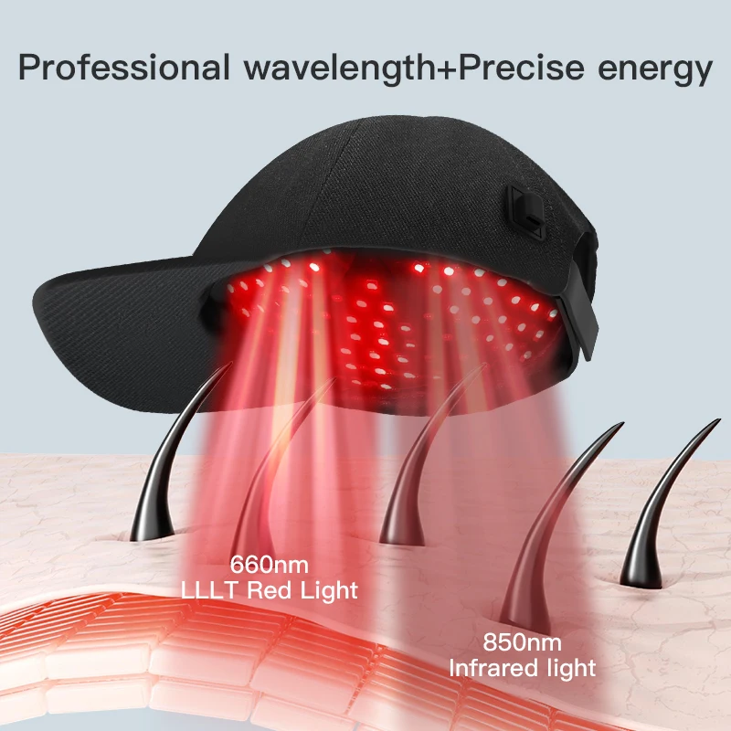 جديد الأشعة تحت الحمراء 200 LED الخرز العلاج بالضوء الأحمر غطاء نمو الشعر لإعادة نمو الشعر مكافحة تساقط الشعر الاسترخاء فروة الرأس المضادة للالتهابات #4