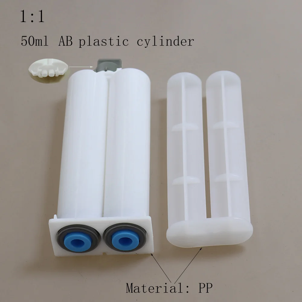 Cilindro in plastica a tubo misto colloidale AB a doppio gruppo 1: 1/2: 1/10: 1 palo di spinta