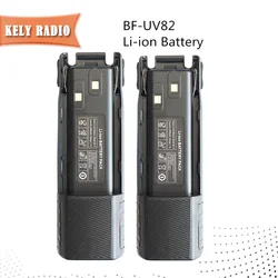 바오펑 워키토키용 리튬 이온 배터리, 양방향 라디오, UV 82 BF-UV82 햄, UV-82 BL-8, 7.4V, 2800 mAh, 3800mAh, 1 개, 2 개