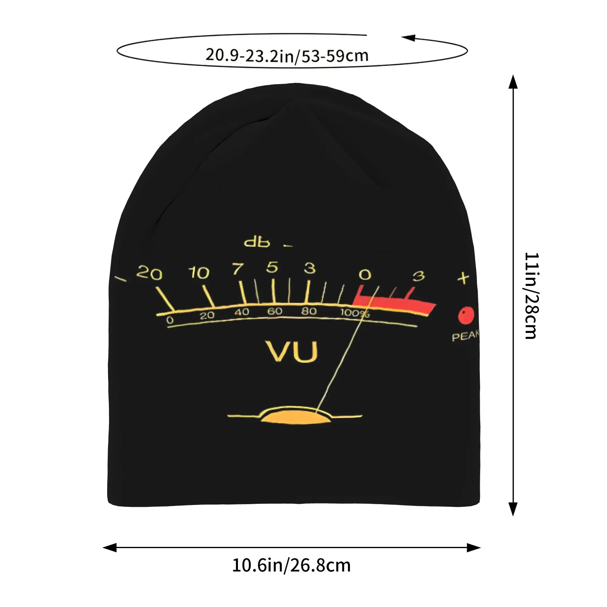 Autumn Volume VU Meter Audio Engineer Bonnet Homme Outdoor Thin Hat  Skullies Beanies Caps Men Women Style Hats
